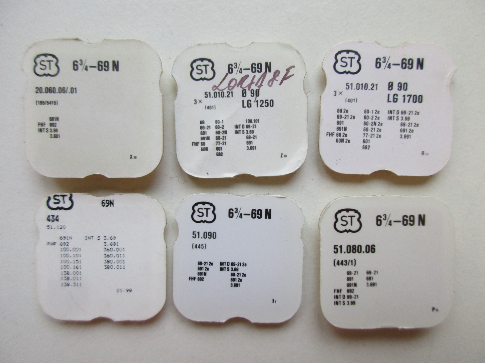 ST Standard 6¾-8″” cal. 69 69N 69-21 Swiss watch movement part – choose
