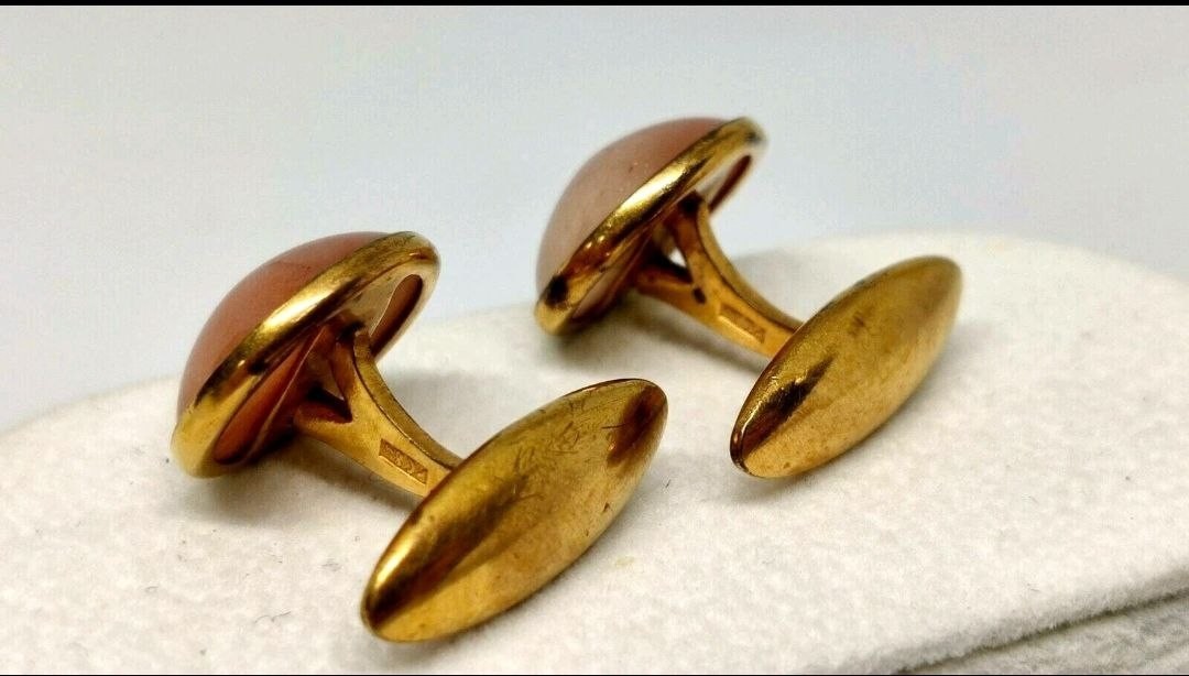 Vintage Soviet cufflinks USSR jewelry, 1960s – 1970s.