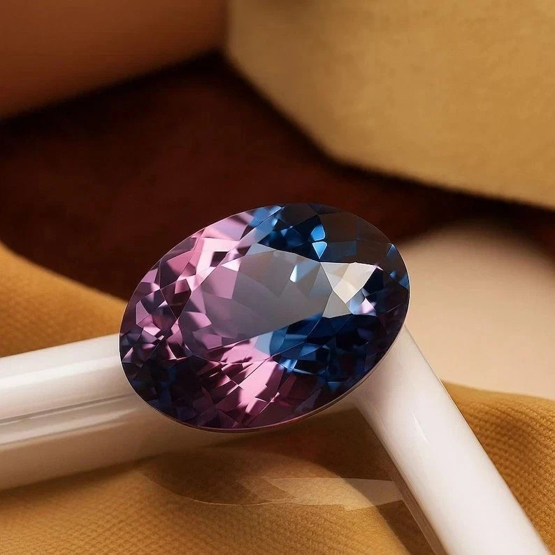 AAA 9.55 Ct Certified Natural Color Changing Alexandrite Oval Cut Loose Gemstone