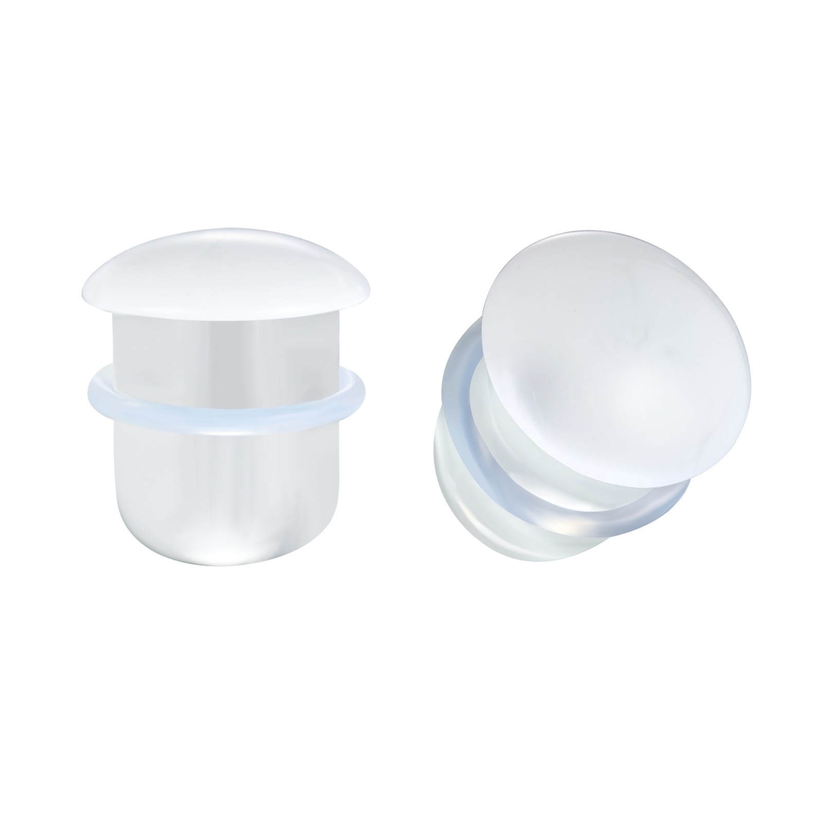 3-25MM Single Flare Plugs Tunnels Glass Ear Gauges Ear Lobe Stretching Piercing