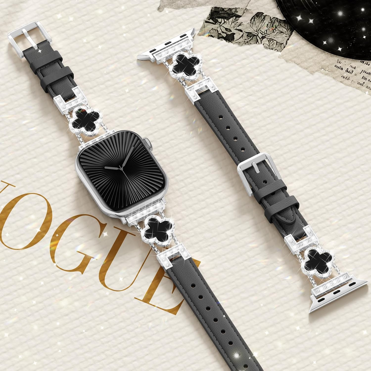 Leather Band Compatible with Apple Watch Bands for Women 42Mm 44Mm 45Mm 46Mm 49M