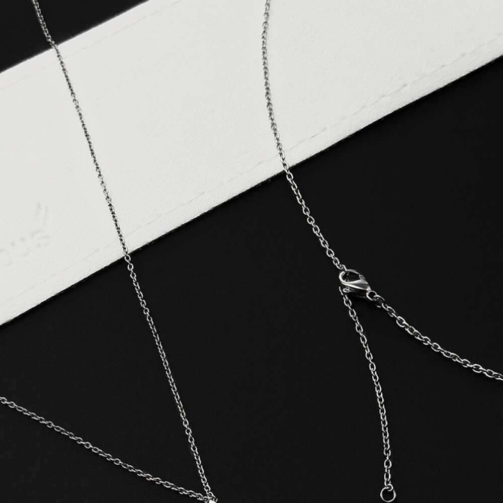 New Pure Titanium Necklace Wide 1.2mm Lightweight Anti Allergic Length 20 Inches