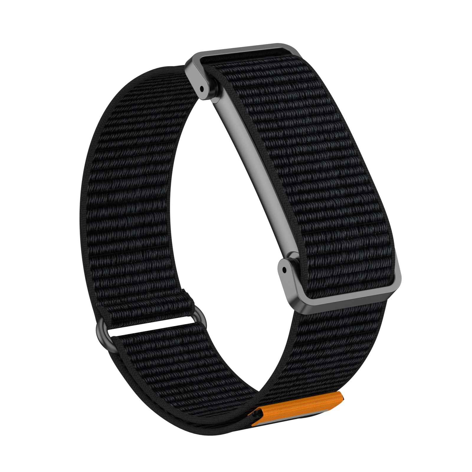 For Google Fitbit Air Breathable Nylon Adjustable Strap Bracelet W/ Metal Frame