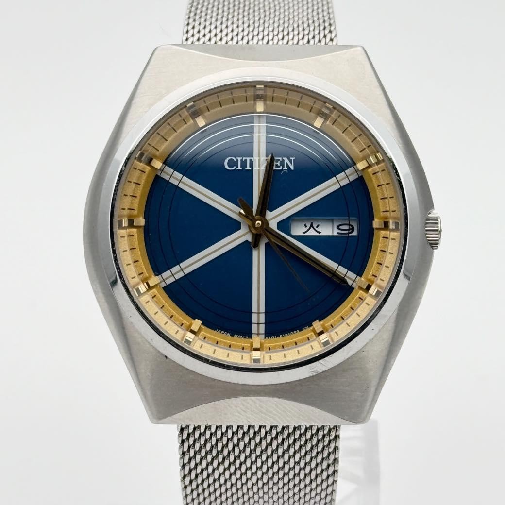 Citizen Record Label Prototype Design Eco-drive Solar Mens Wristwatch