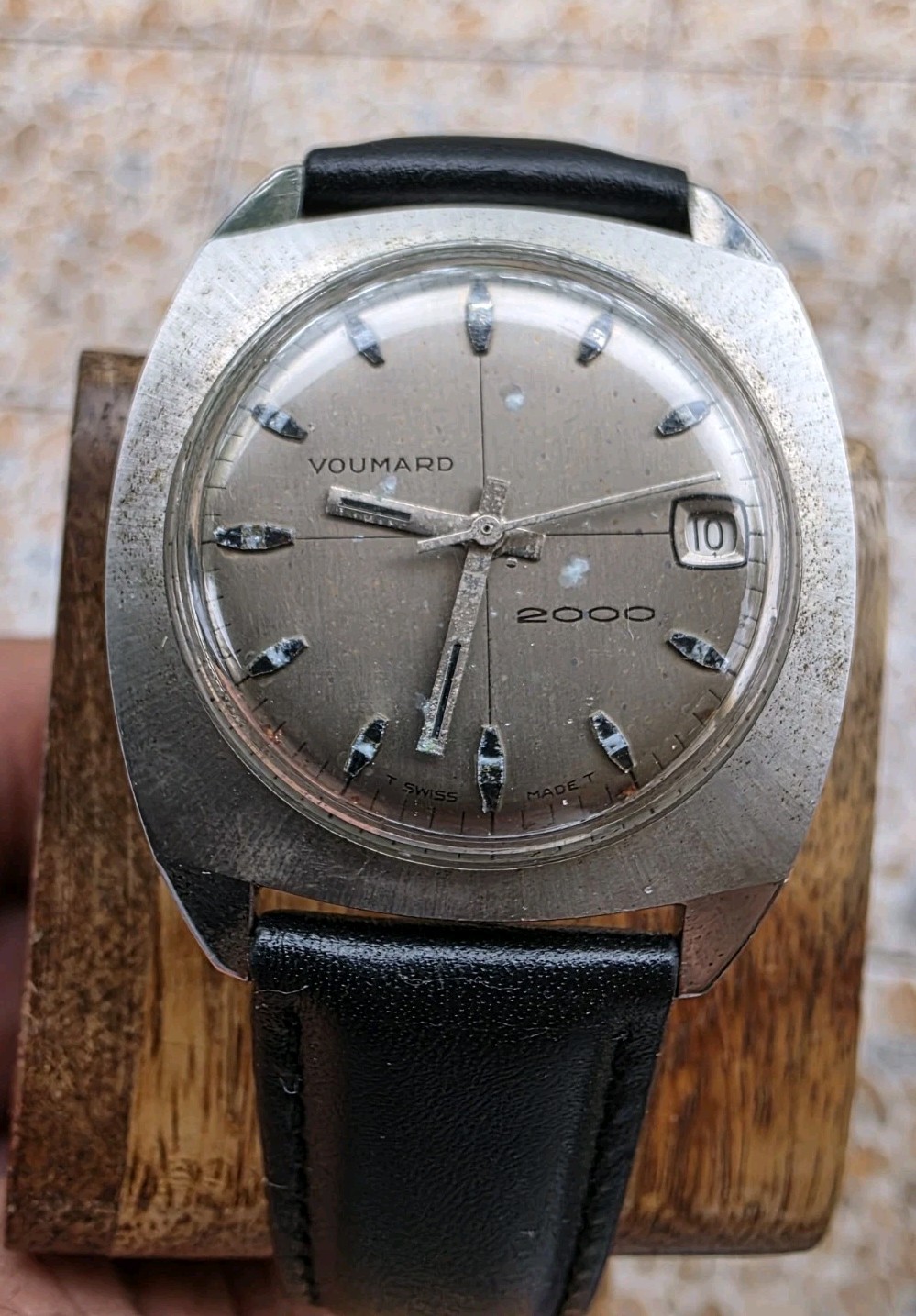 Voumard 2000 Men’s Mechanical Wristwatch Vintage Rare Working Watch