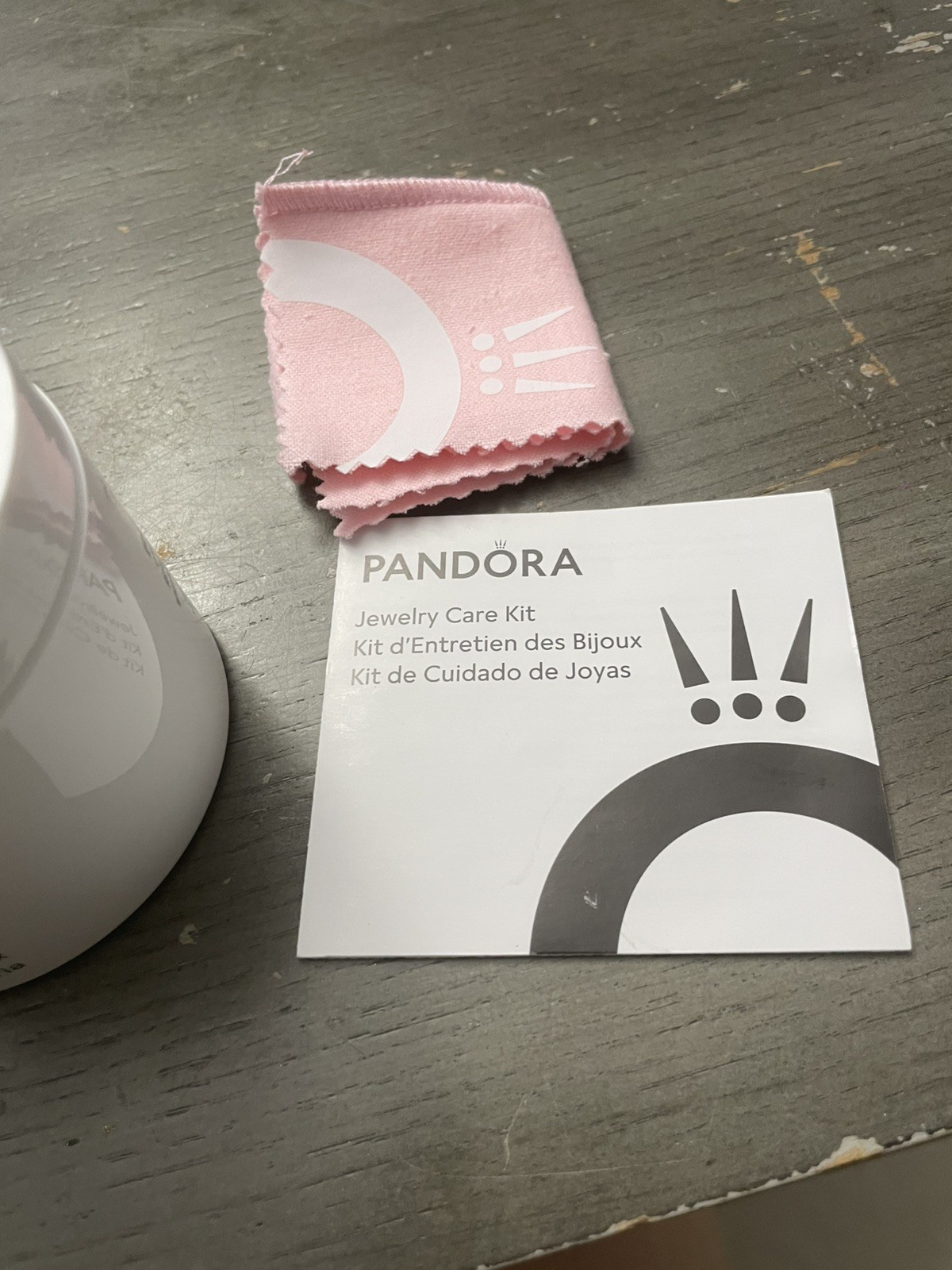 New PANDORA Cleaning And Polishing Cloth Set Jewelry Care Kit