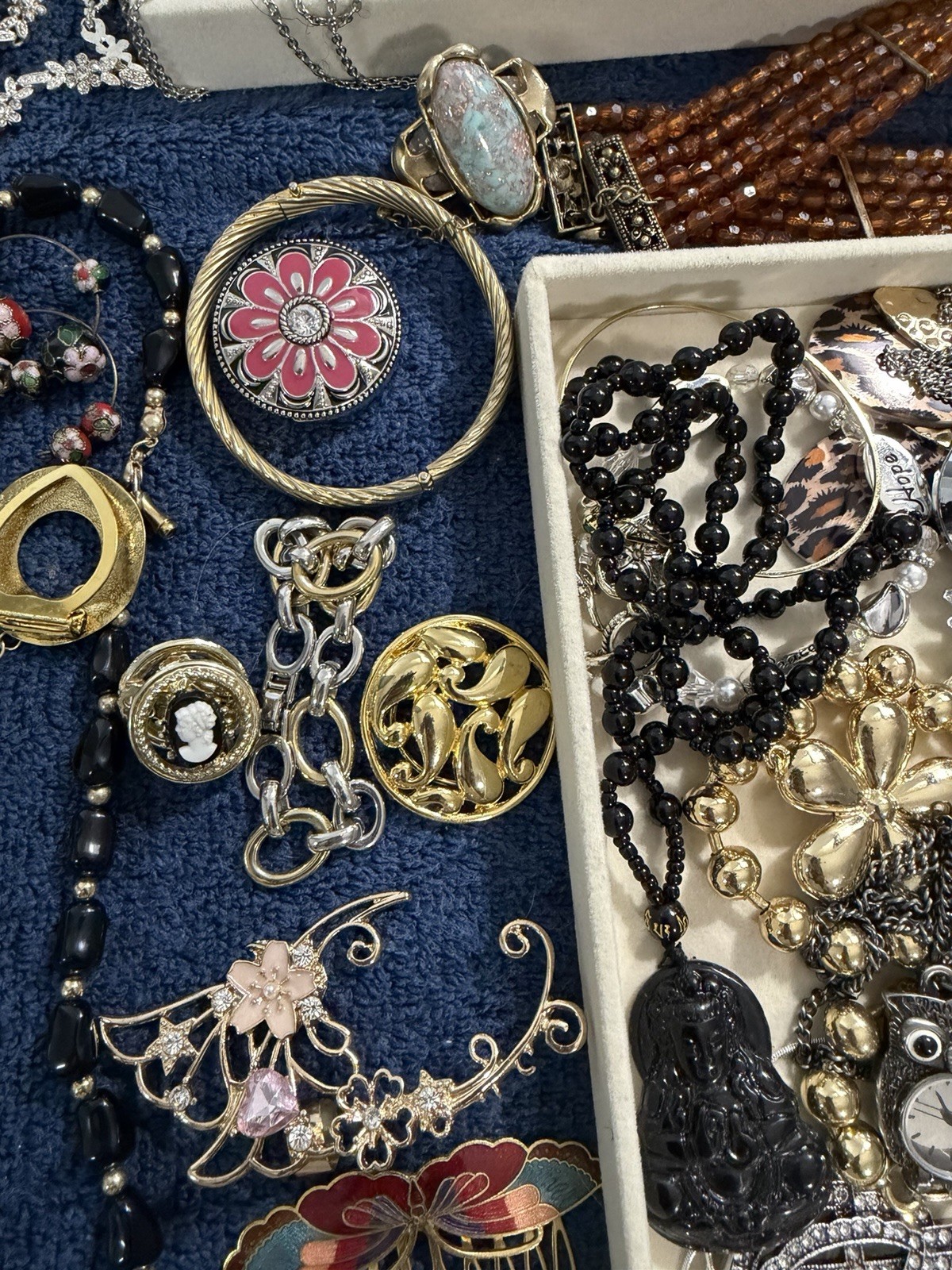Vintage Estate Costume Jewelry Lot Mix-All wear-& More FREE SHIPPING!!
