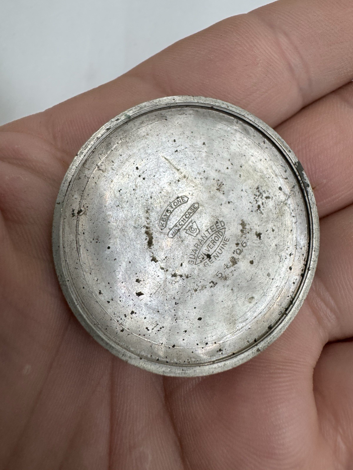 keystone silveroid watch case back cover as pictured