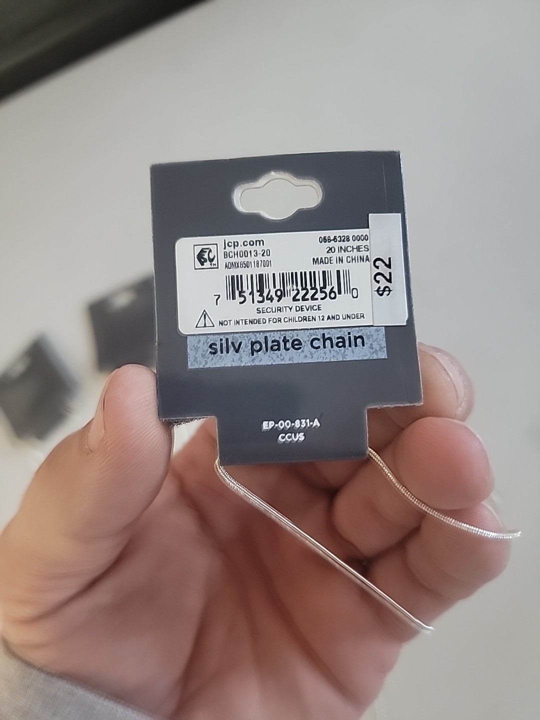 JCP Silver Plated Chain Lot Of 4/ 30in & 20in/NEW