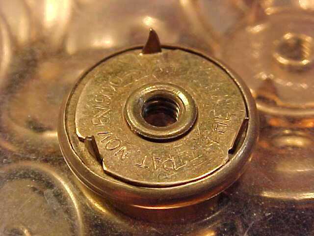 (1) Antique “The Victory” Screwback Clasp Patent Nov 6 1900 NOS Pin Backing 3/32