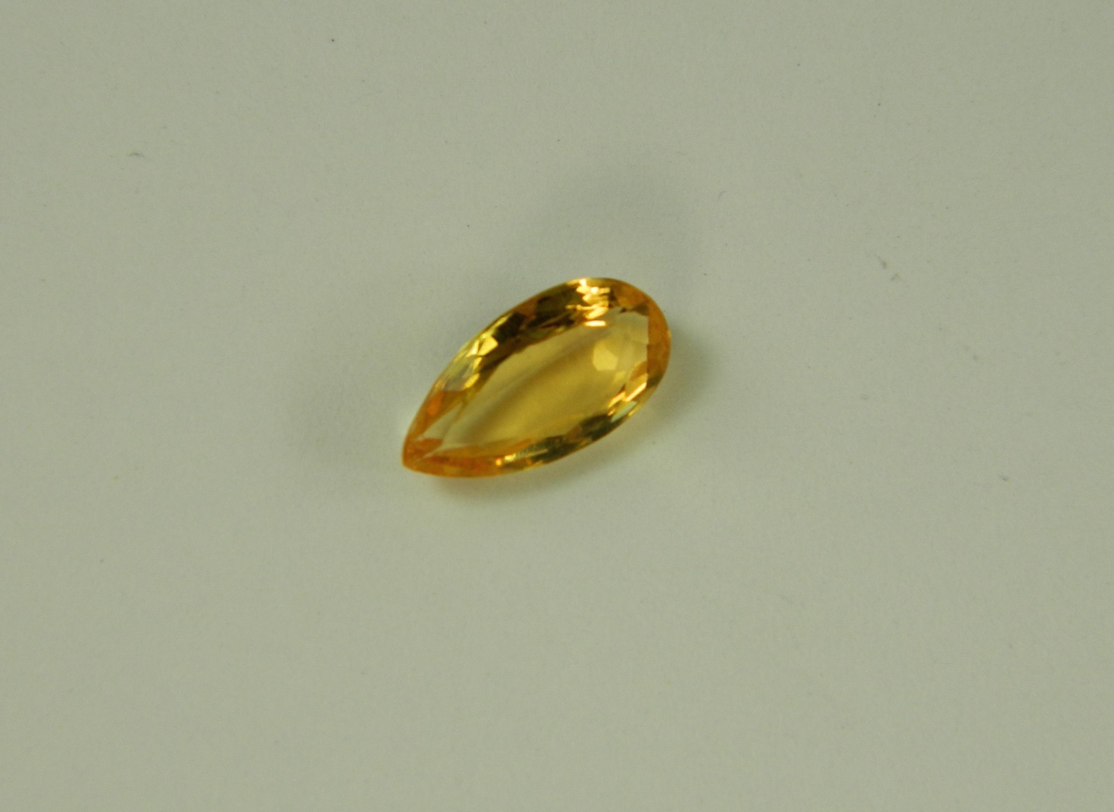 Imperial Topaz 1.66 Ct Clarity IF Pear Cut Natural Golden Brazil I080