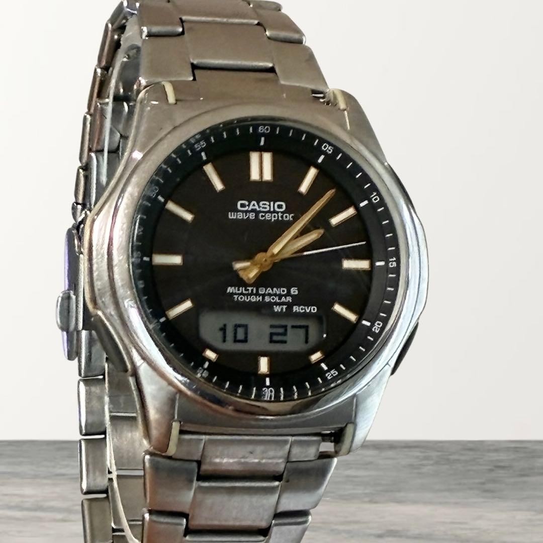 [Working] CASIO wave ceptor WVA-M630 Black Dial From Japan