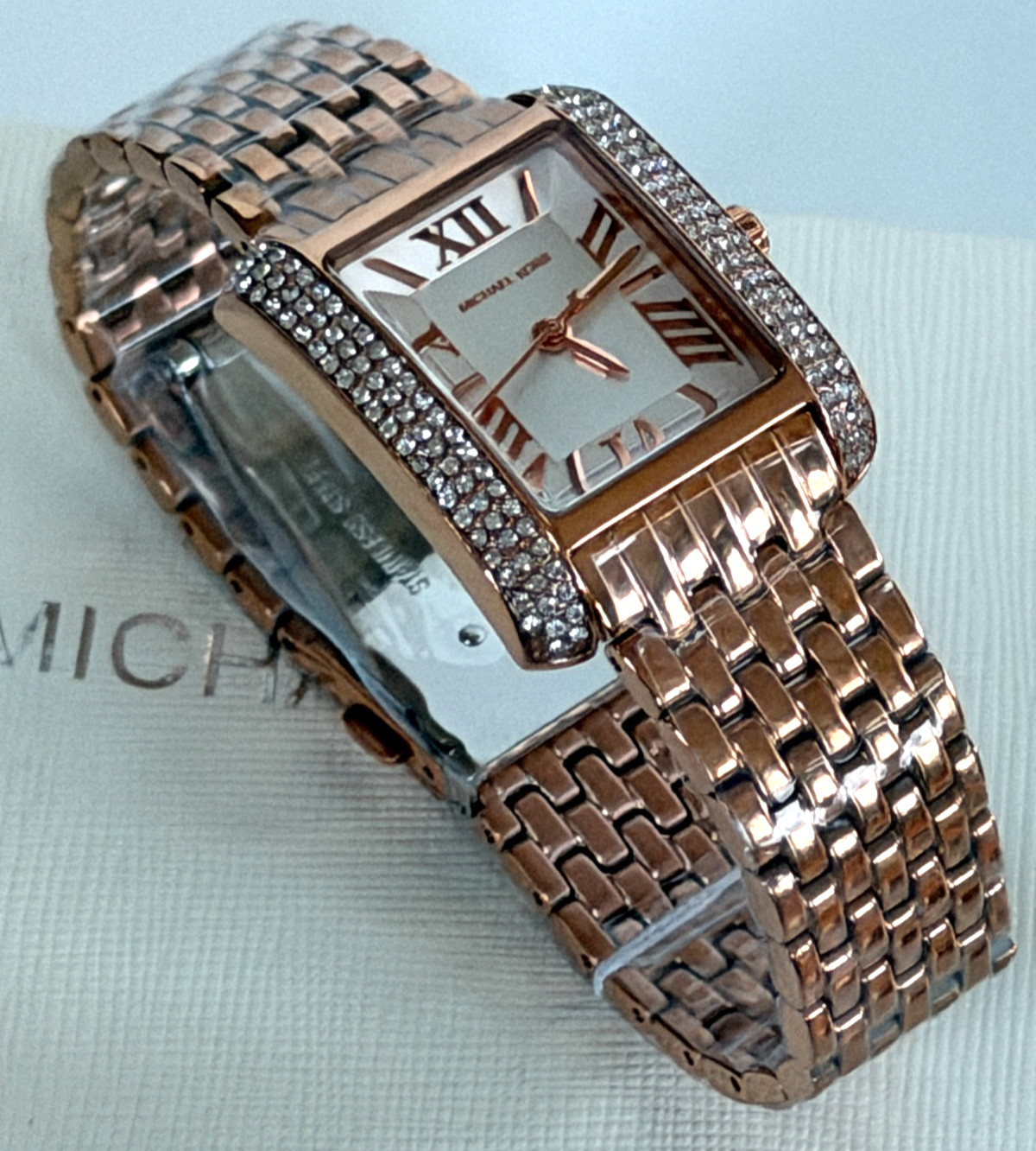 Michael Kors MK4743 Emery White Dial Rose Gold-Tone Women’s Watch BNIBox $250