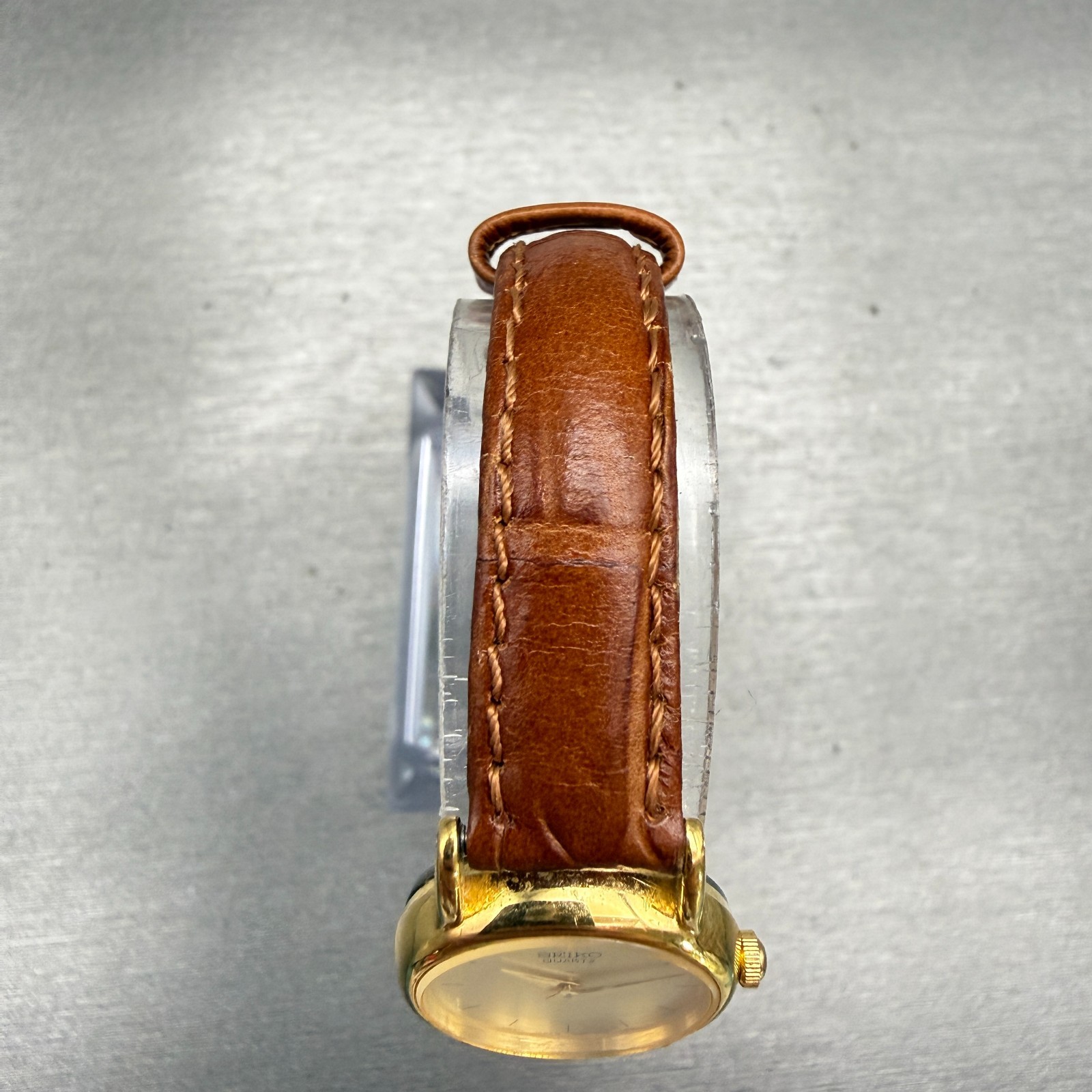 Seiko Watch Women 20mm Champagne Dial Gold Tone Round 1N00-0F69 New Battery VTG