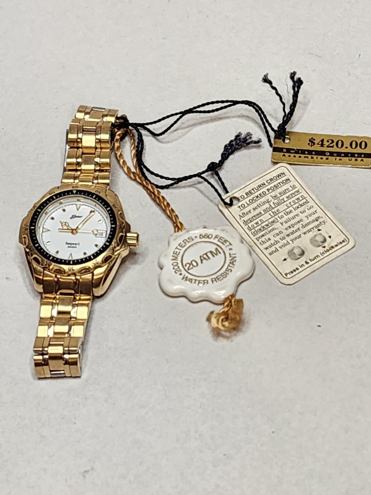 Belair Seapearl Ladies Watch Divers Seapearl 20 ATM 200M W/tags