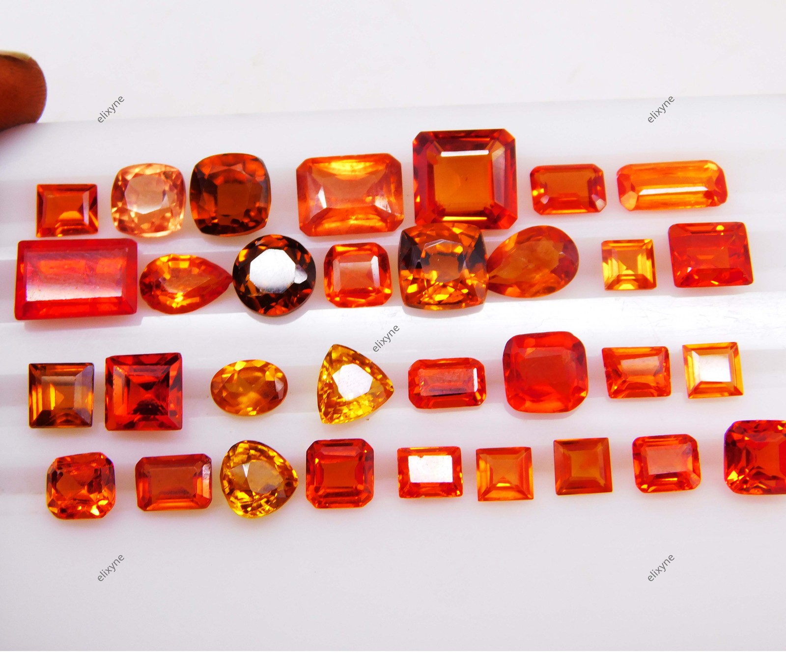 Lot of 40 Pcs 80.85 Ct Red Rhodolite Garnet Mixed Shape Gemstone Wholesale