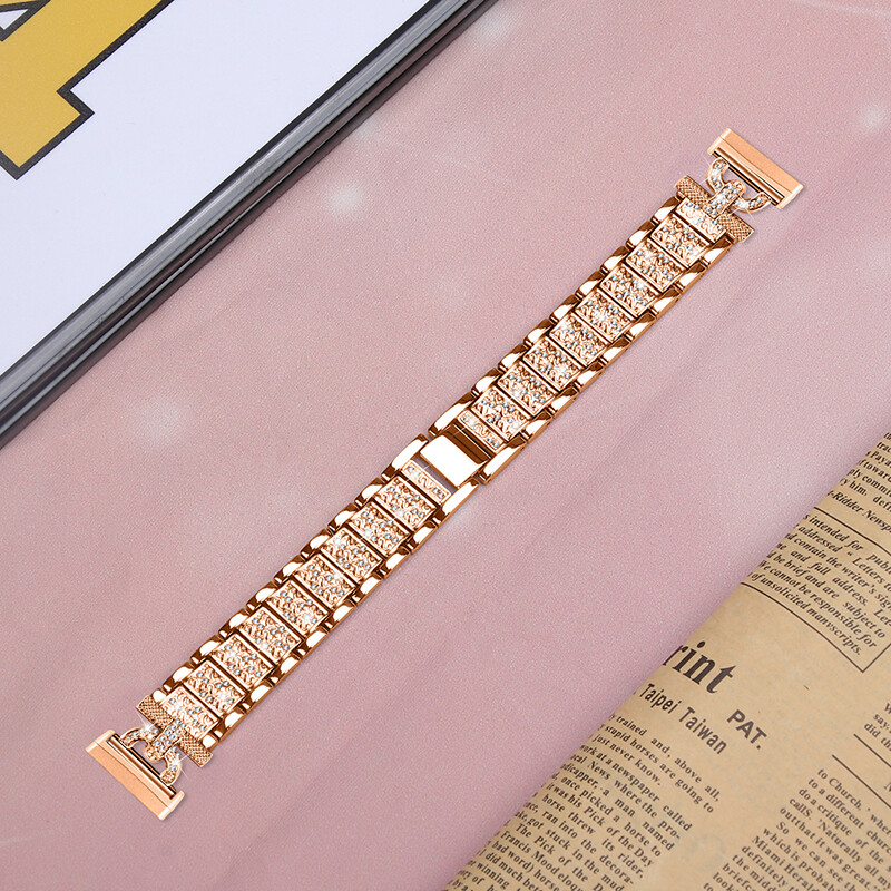 Stylish Bling Bracelet Stainless Steel Band Strap For Fitbit Versa 3/4 Sense 2