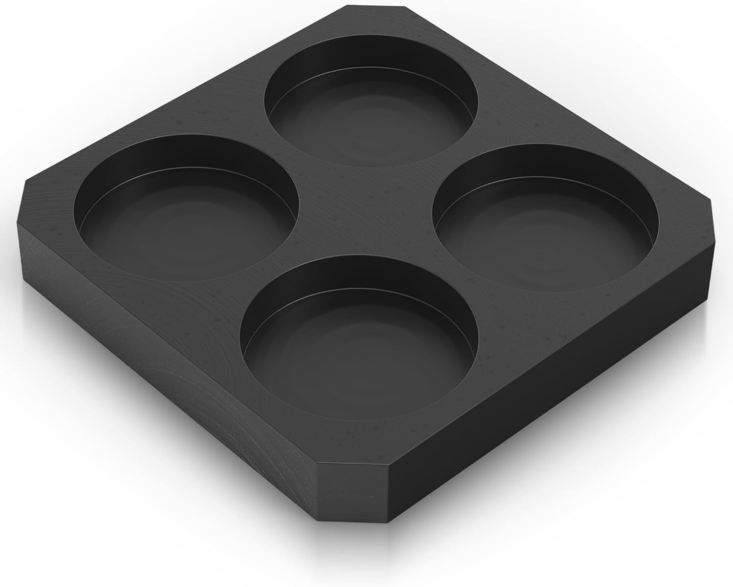 Mmasters 4-Round Premium Graphite Ingot Mold for Metal Casting – High-Purity Mat