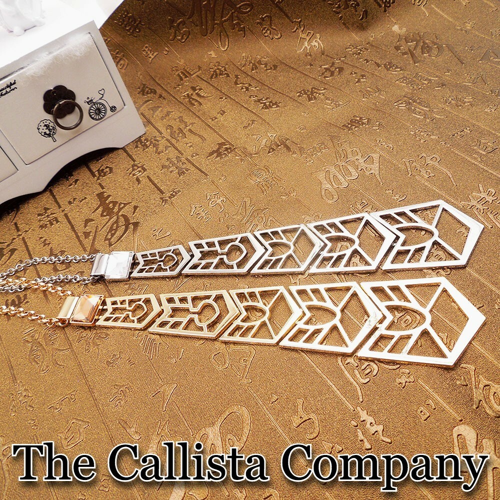 THE CALLISTA COMPANY, FASHION NECKTIE 6 INCH PENDANT NECKLACE FOR WOMEN (SILVER)