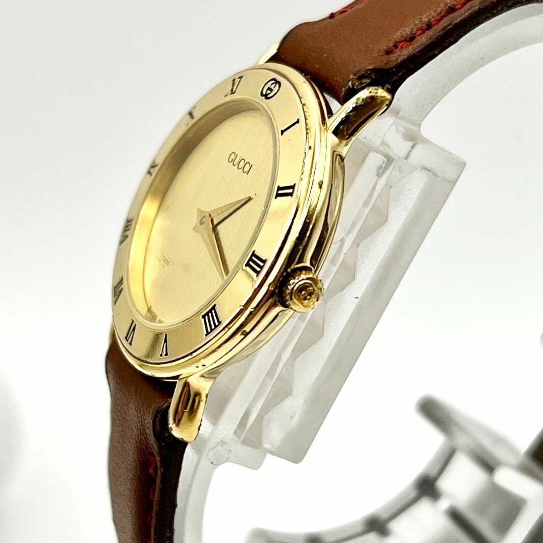 GUCCI 3000.2.L Gold Plated Wristwatch Quartz