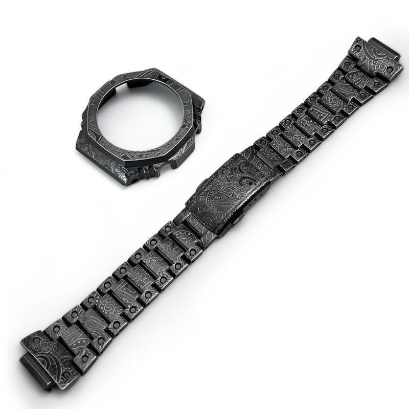 Stainless Steel Case Band Mod Kit Replacement For Casio G-Shock GA2100 GA2110