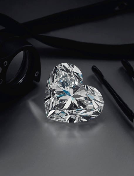 CERTIFIED 3.15 Ct Natural Diamond D Grade Heart LOOSE VVS1/ 9.5 mm