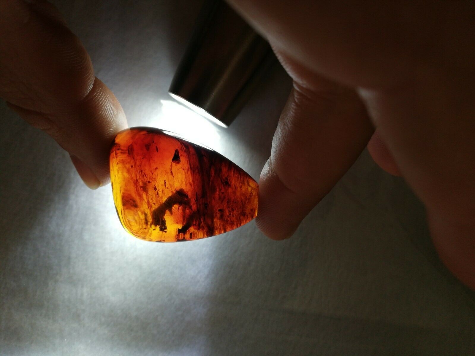 Red Mexican Amber 15.7g Nice Drop shape pendant