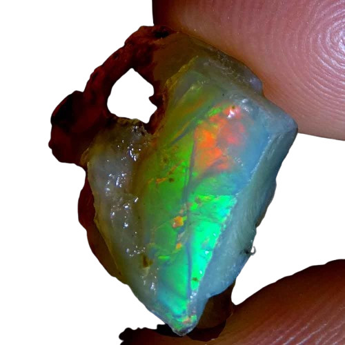 10.60 Cts. A+A1 Top Natural Ethiopian Opal, Rough Multi Fire Gemstone18X14X10 MM