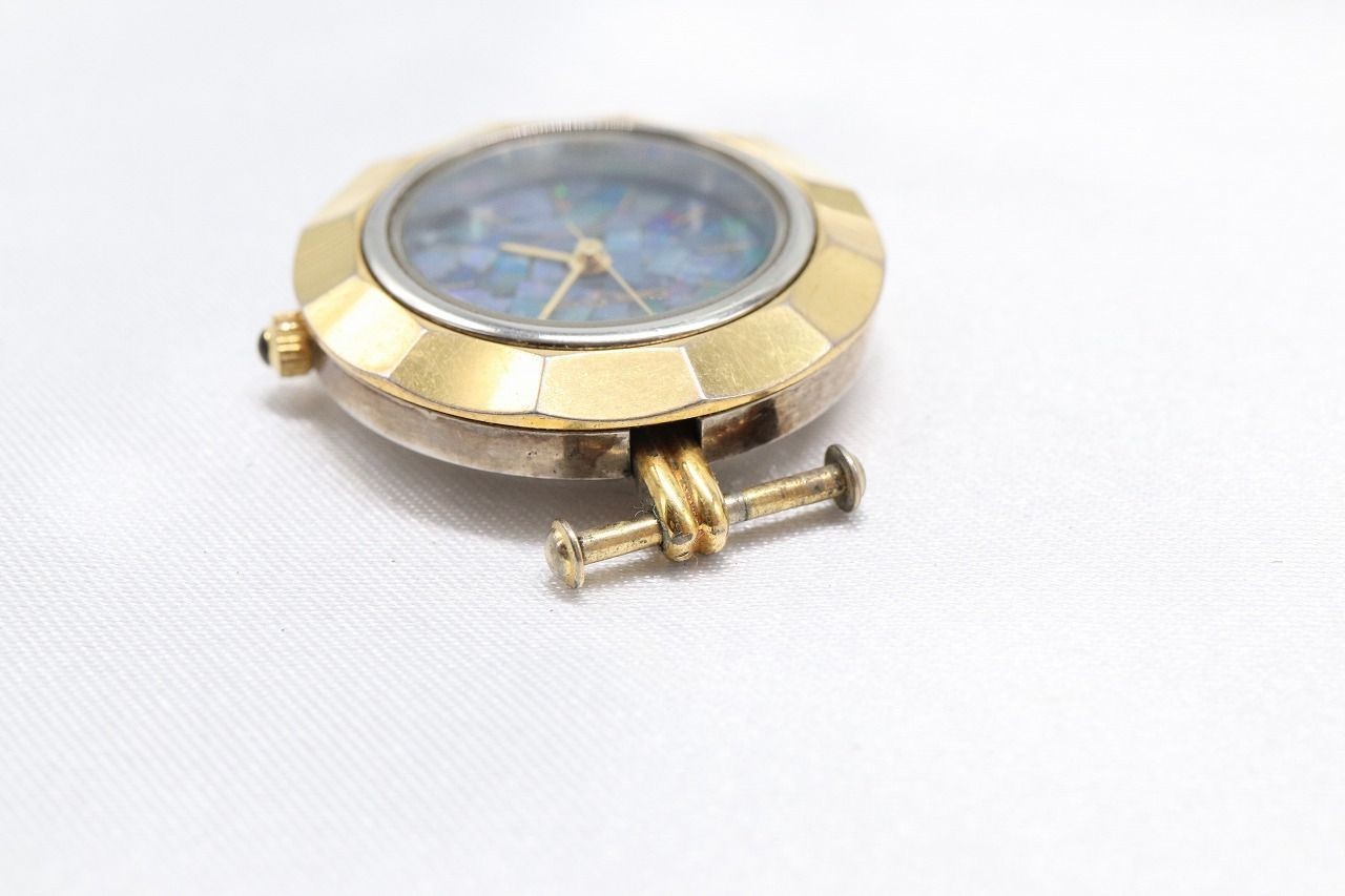 Chris Claire Mosaic Opal Watch Face Battery Replaced Used (B)
