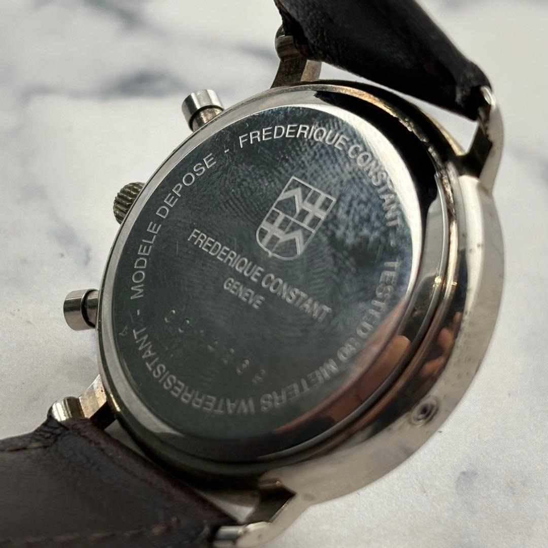 FREDERIQUE Constant Quartz Chronograph Watch 35mm Wrist 17cm/6.7in Working