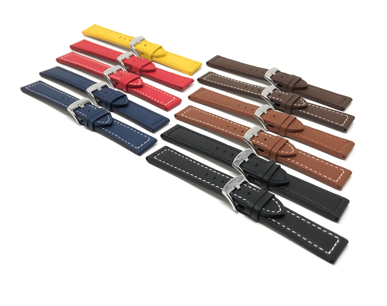 20mm Leather Aviator Watch Strap Band for Laco Aachen