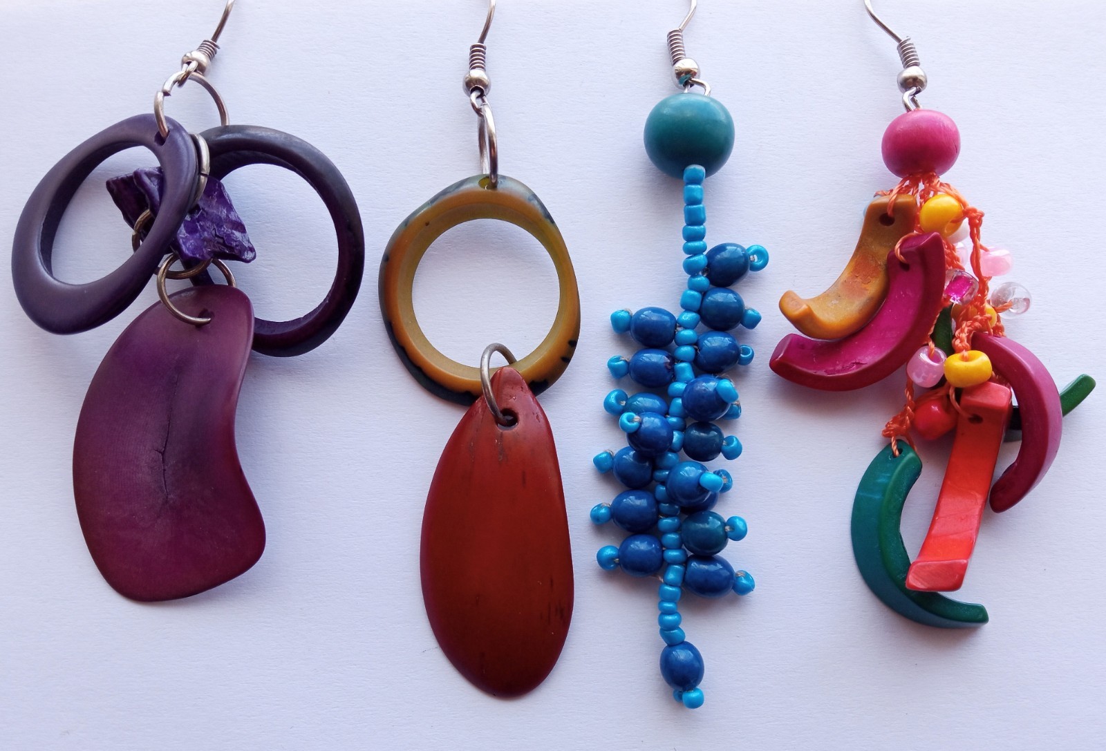 🔥Wholesale 20 Pairs Peruvian Jewelry Amazon Seed Earrings Handmade Boho Style🔥