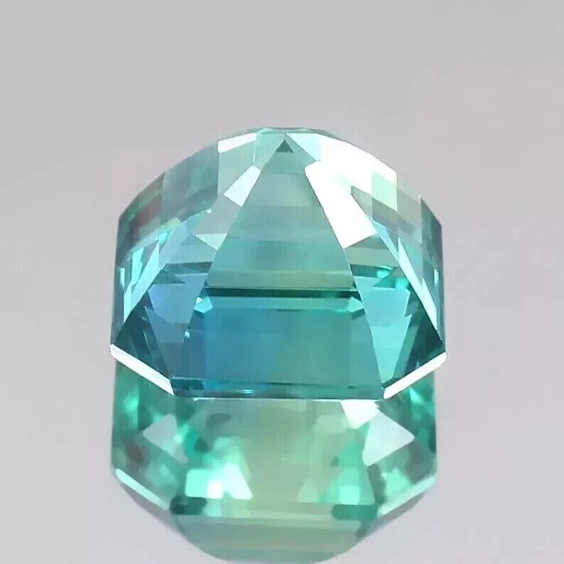 Flawless Natural Green Asscher Cut 10-12 Ct Emerald Loose Certified Gemstone
