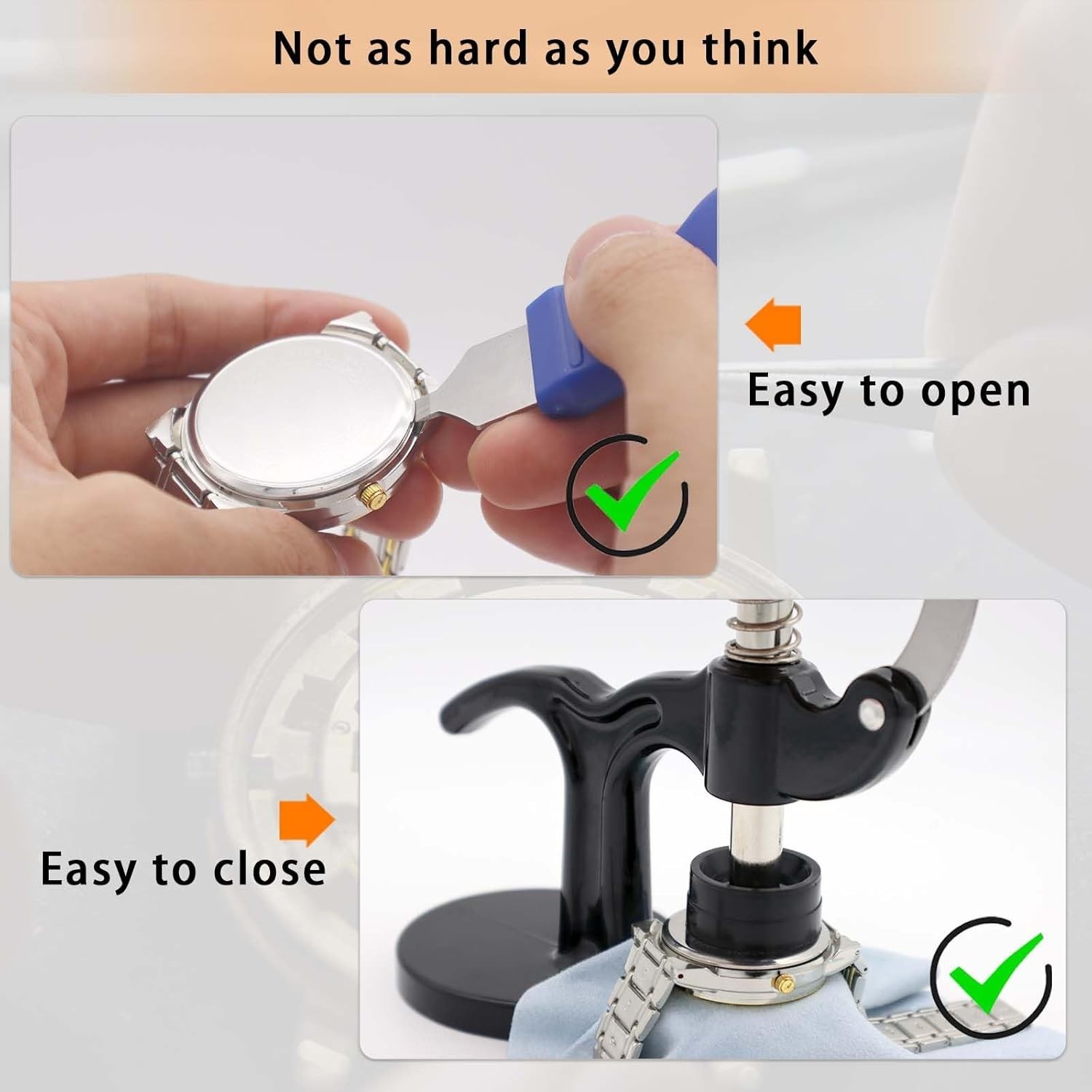 Comprehensive Watch Repair Tools Set with Adjustable Case Opener & Batteries