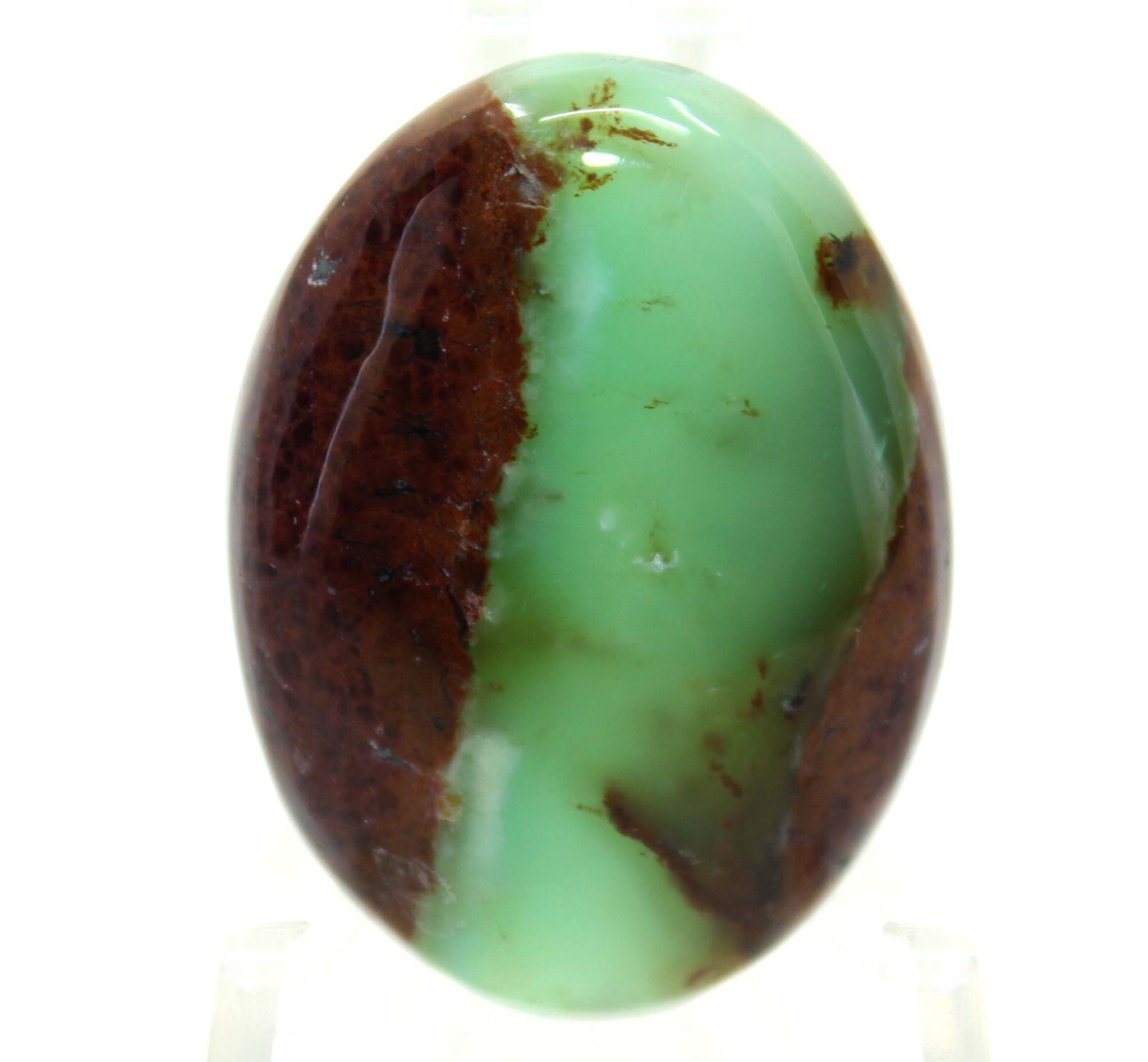Natural 38.80 Cts Bio Chrysoprase Gemstone Oval Cabochon Loose Gemstone 31x23x6