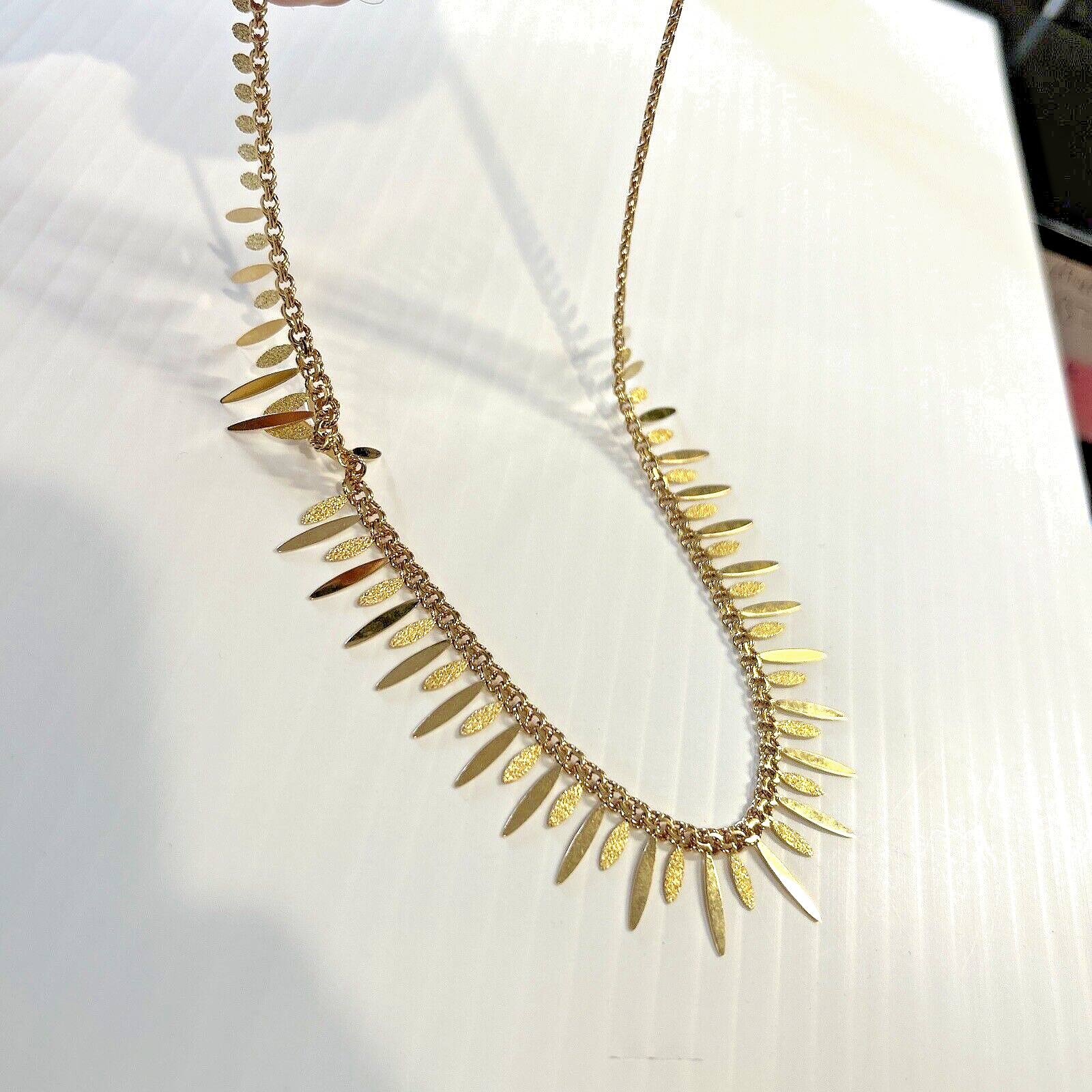 Estate 18k Gold Italian Necklace 16 1/2 Inch – 25.0 Grams