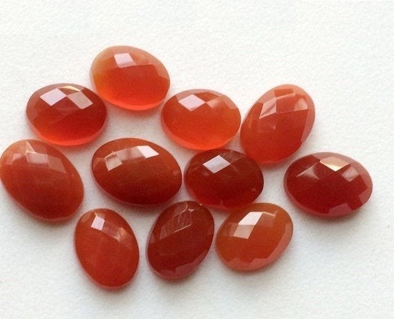 Natural Carnelian Oval Rose Cut 5x7mm To 12x16mm Loose Gemstone