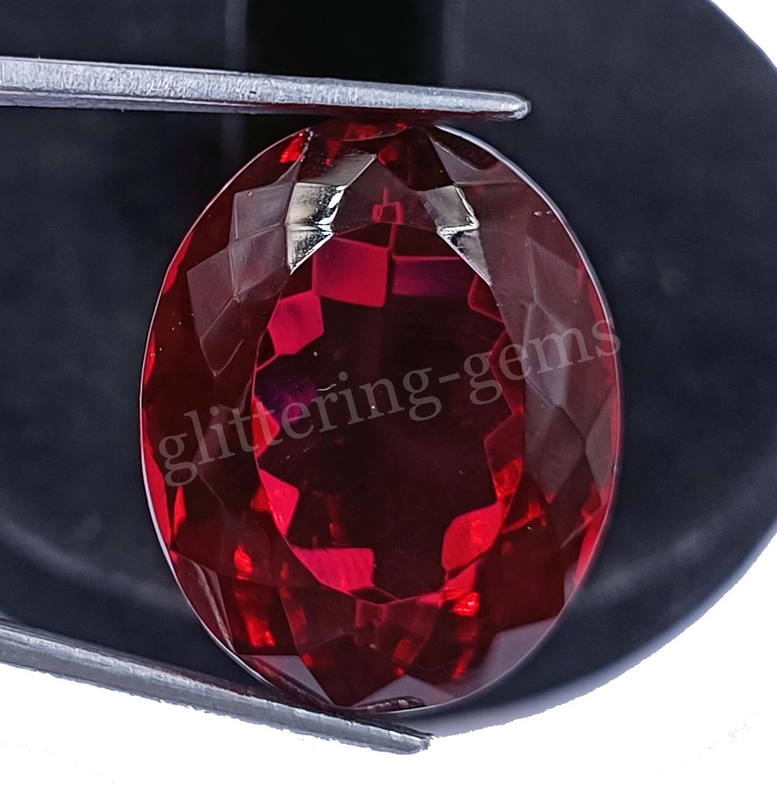Natural Mozambique Red Ruby 63.5 Ct Certified Oval Cut Loose Gemstone 5DA