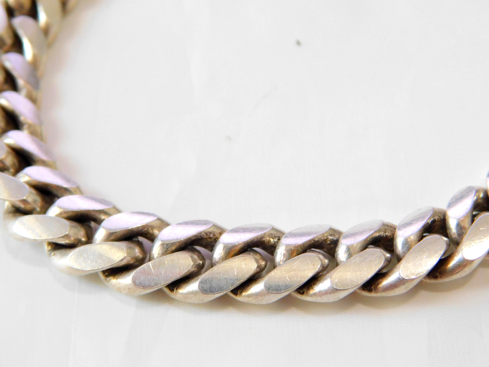 Vintage Italy 925 Sterling Silver Cuban Link Bracelet 7.75″ 36.6g Heavy Unisex