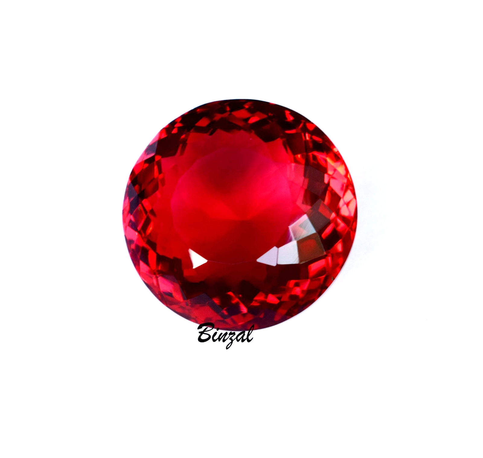 Most Rarely Find Natural Ruby 58-60 CT Round Cut Blood Red Ruby Loose Gemstone