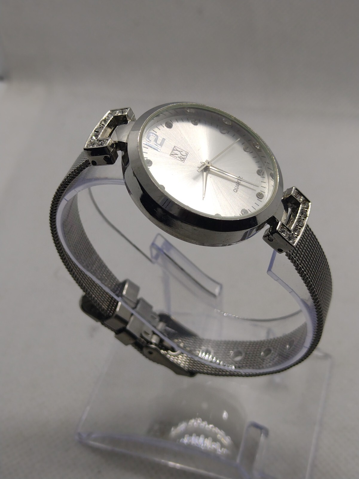 NY&C Watch Crystals Silver tone Bracelet Watch Bangles Women’s girls female