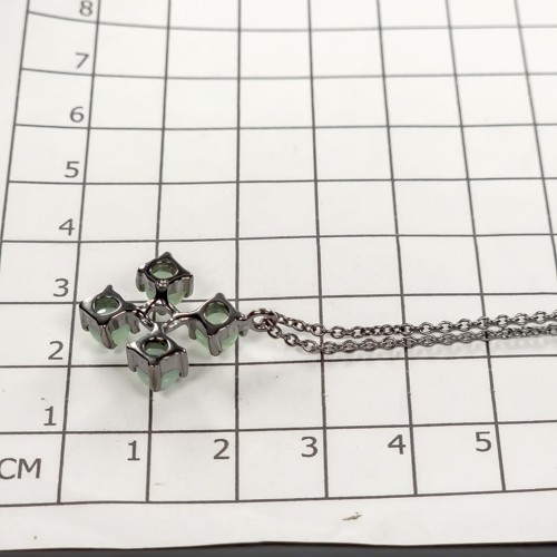 Vintage jewellery Natural Chrysoprase Necklace 925 Sterling Silver 17.75″/N27001