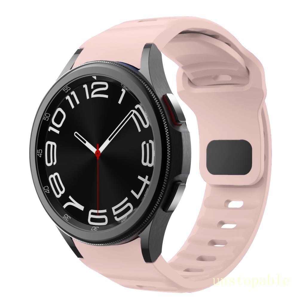 For Samsung Galaxy Watch 4 5 6 7 40/42/44/45/47m Sport Silicone Watch Band Strap