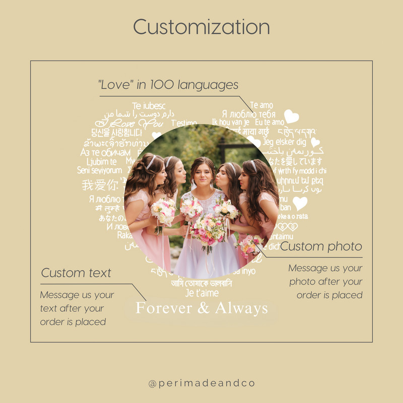 Custom Photo Projection Picture Inside Memorial Bypass Ring in Sterling Silver