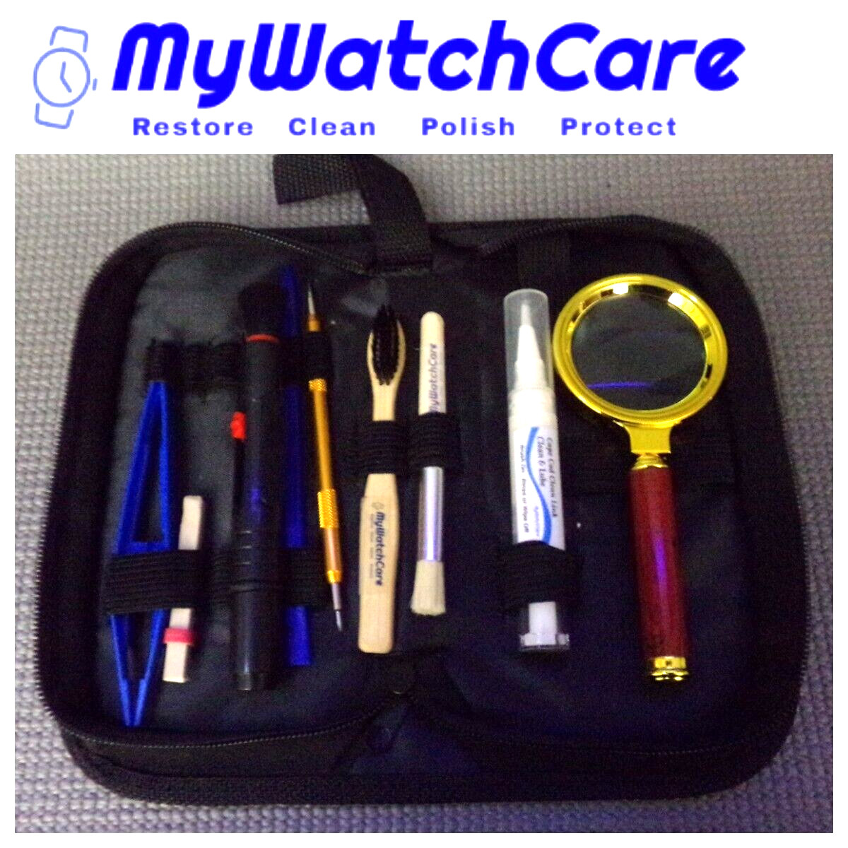 115 pc Watch Scratch Remover, Polishing and Cleaning Kit w/Step by Step Guide