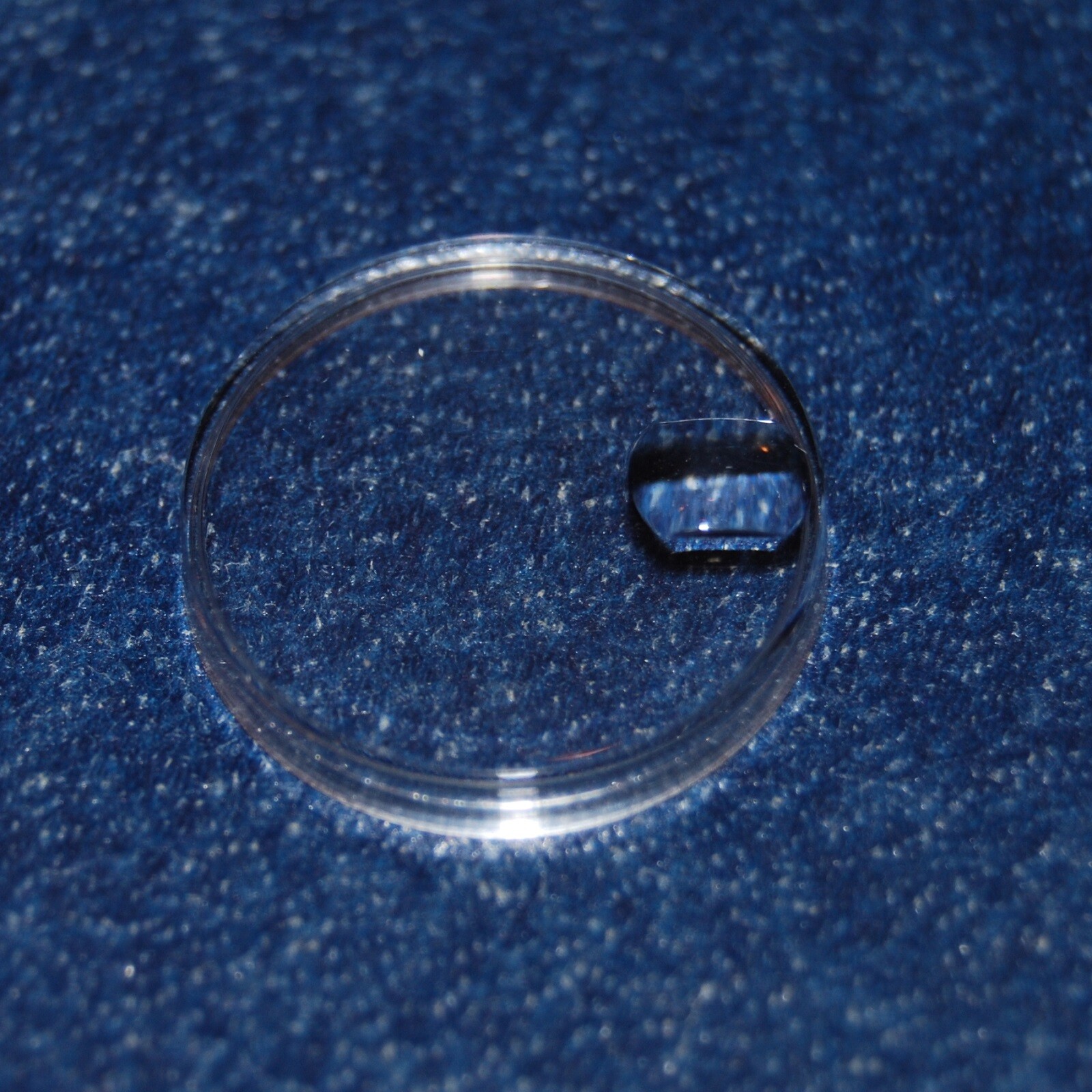 Vintage Plastic Crystal + Magnifier for 23mm watch oyster style rlx or tdr, NEW