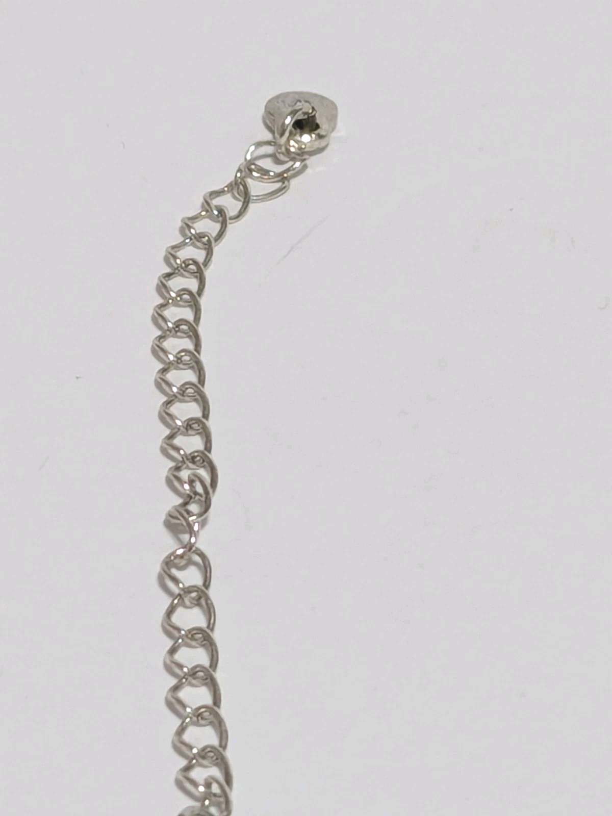 Hot Topic Silver Tone Chain Choker Necklace With Spider & Skull Charms 11″ Goth