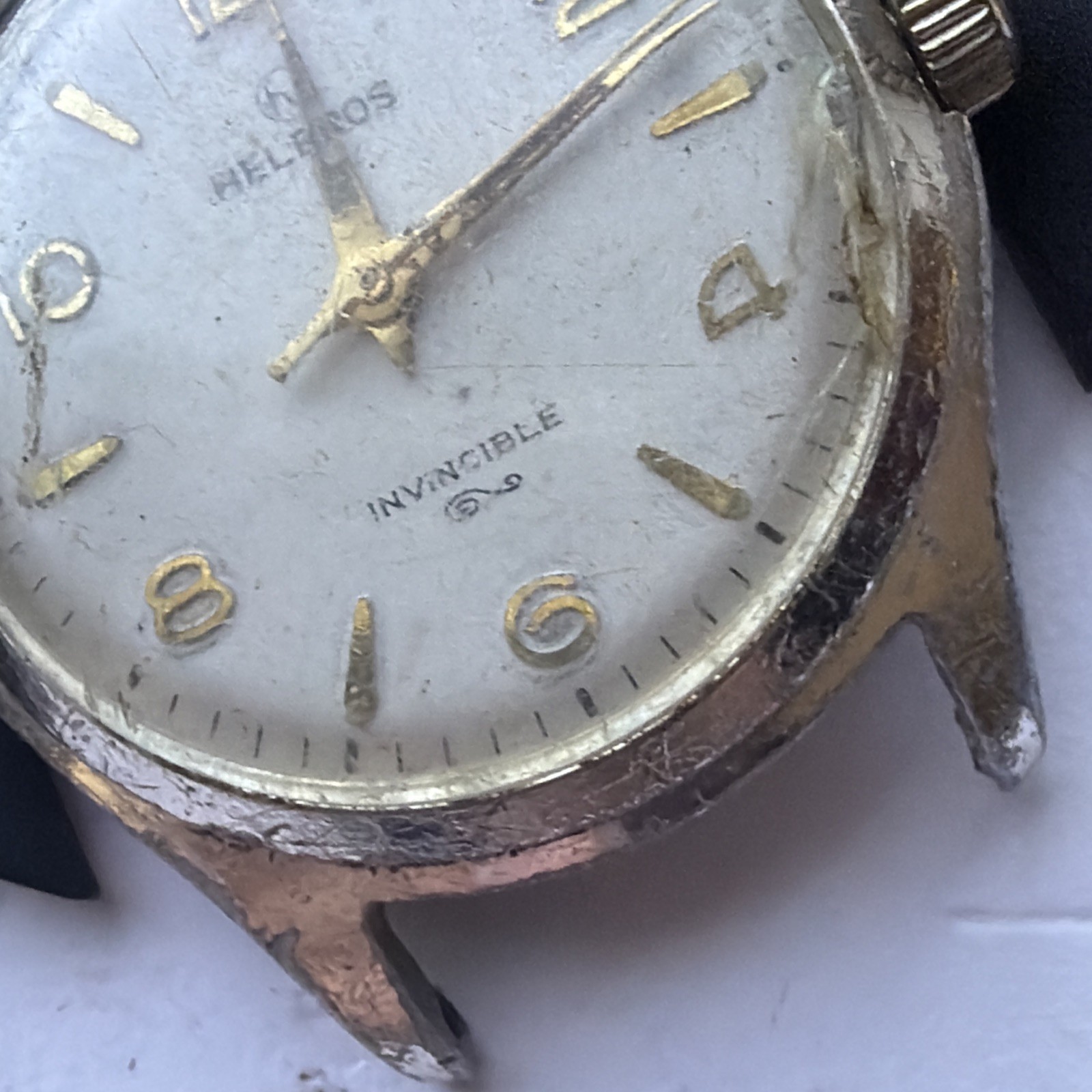AV24 VTG Mechanical Wind Helbros Automatic Rare 32mm Mens Watch Repairs As Is**