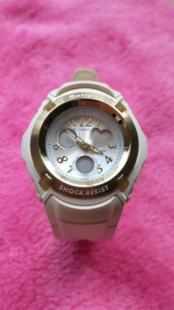 BABY-G ladies wristwatch limited model angel and devil white some scratches