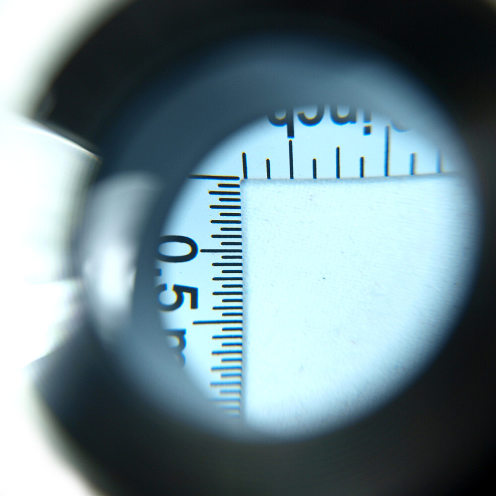 High Quality 10X Optical glass Magnifier Lighted Jeweler loupe w/ Measure Scale